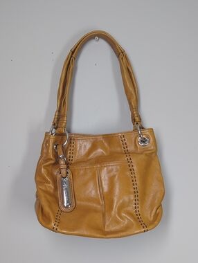 B. Makowsky Tan Leather Shoulder Bag - Women